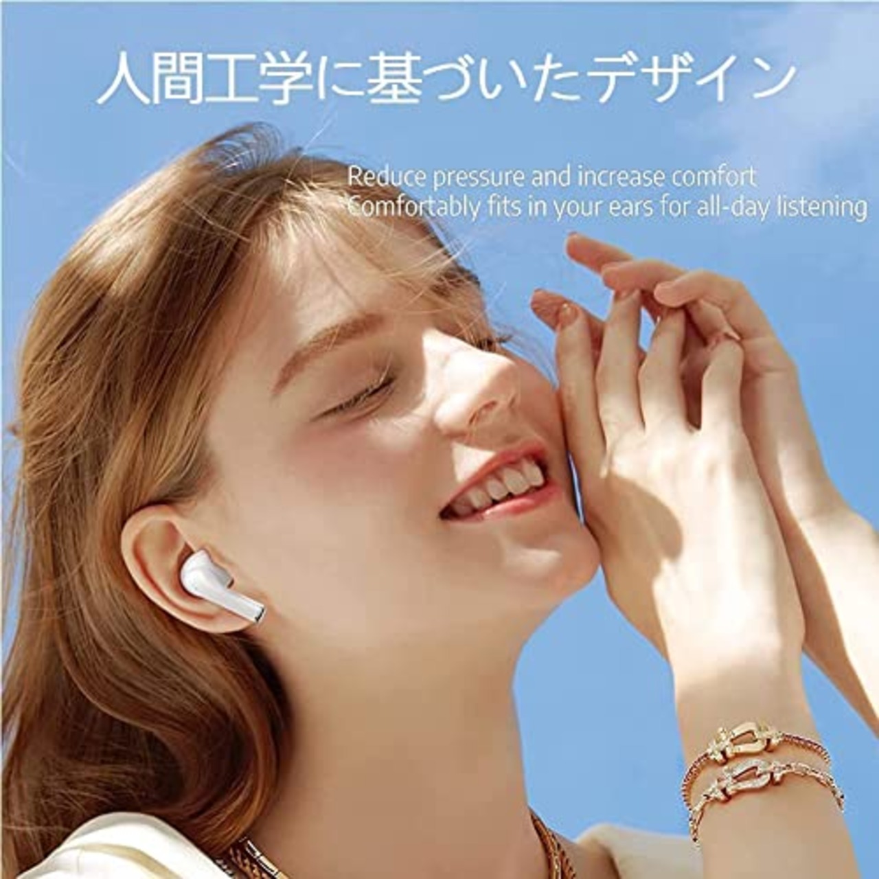 【4個入り】AMAPC for AirPods 4 イヤーピース 2024 シリコーン製イヤホン カバー airpods 4 落ち防止イヤーピース分離可能 遮音性/フィット感/脱落防止 ホワイト