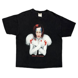90s Marilyn Manson Rock Is Dead Omega T-shirt (XL)