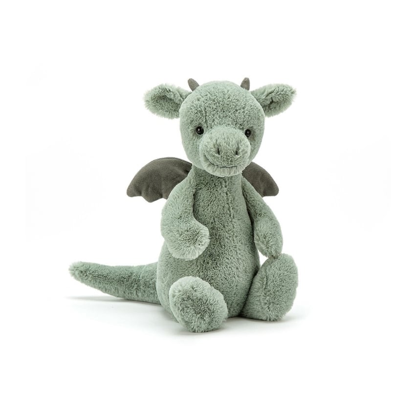 Jellycat ジェリーキャット Bashful Dragon Medium ドラゴン 恐竜 ぬいぐるみ Mサイズ BAS3DGNNN |  Kids＆Baby Primii