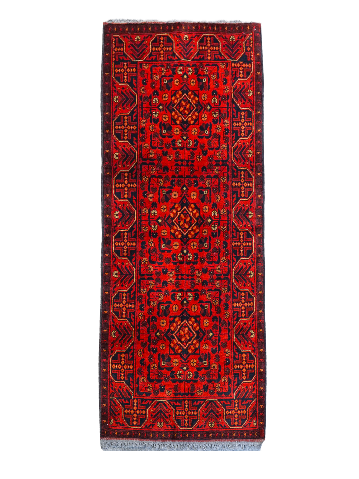 アフガニスタン トライバルラグ 手織り絨毯 size:135x100cm - 通販