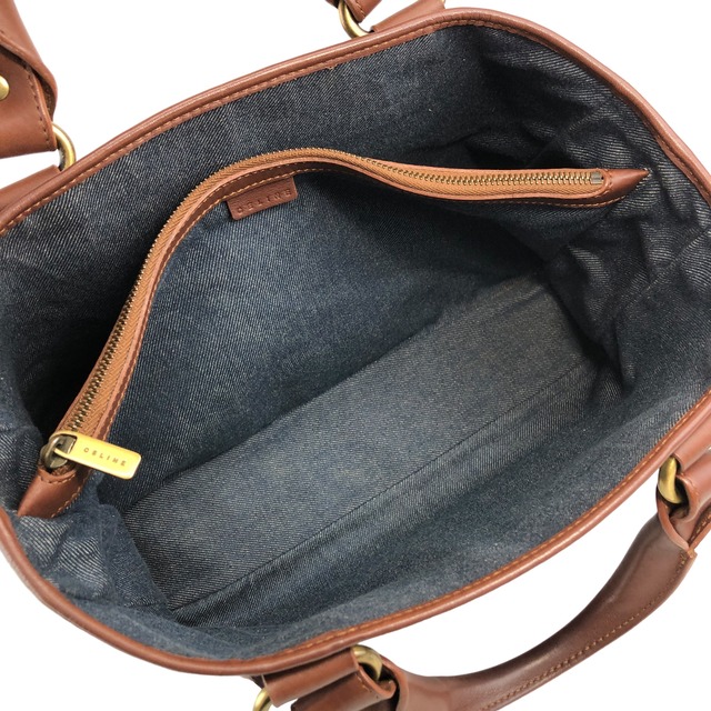 CELINE セリーヌ パリマカダム ハンドバッグ インディゴ デニム ブギーバッグ vintage ヴィンテージ オールド zc7v75
