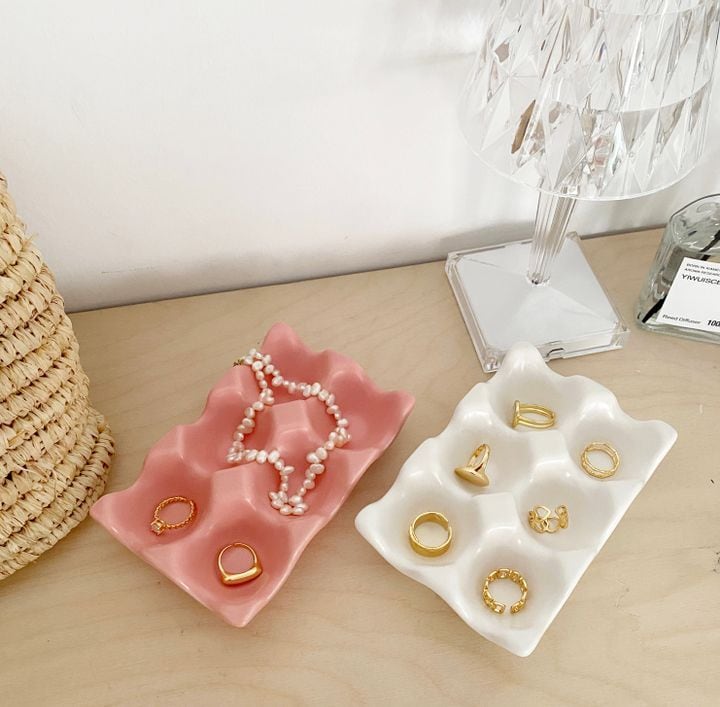 食器   Divelled egg tray Arne divider plate - Cat Rose | Liewood リーウッド 公式 オンライン