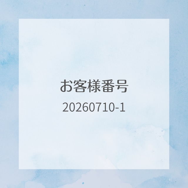 【お客様番号：20260710-1様専用】