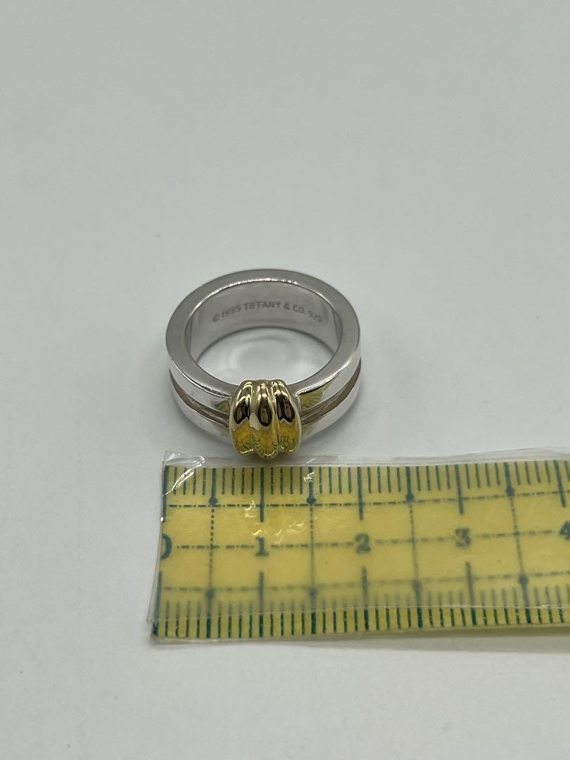 ティファニー TIFFANY グルーブドウィズ リング 10号 SV YGコンビ | Refind