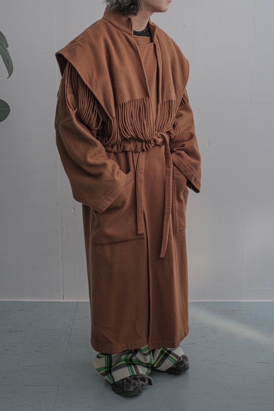 1980s Jean-Charles de Castelbajac wool coat | puzzle