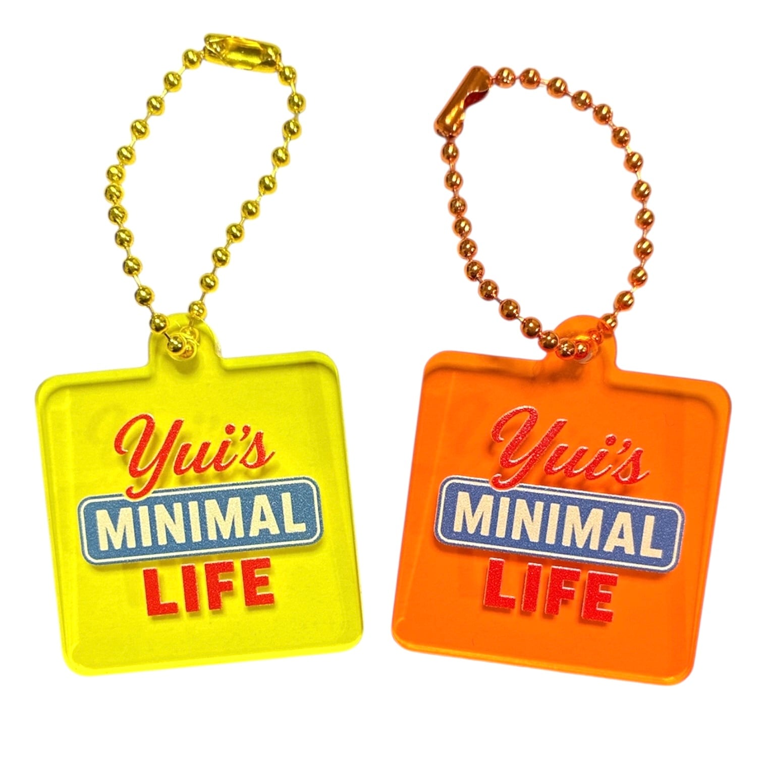5周年記念 アクリルキーホルダー【イエロー＆オレンジセット】 | Yui's