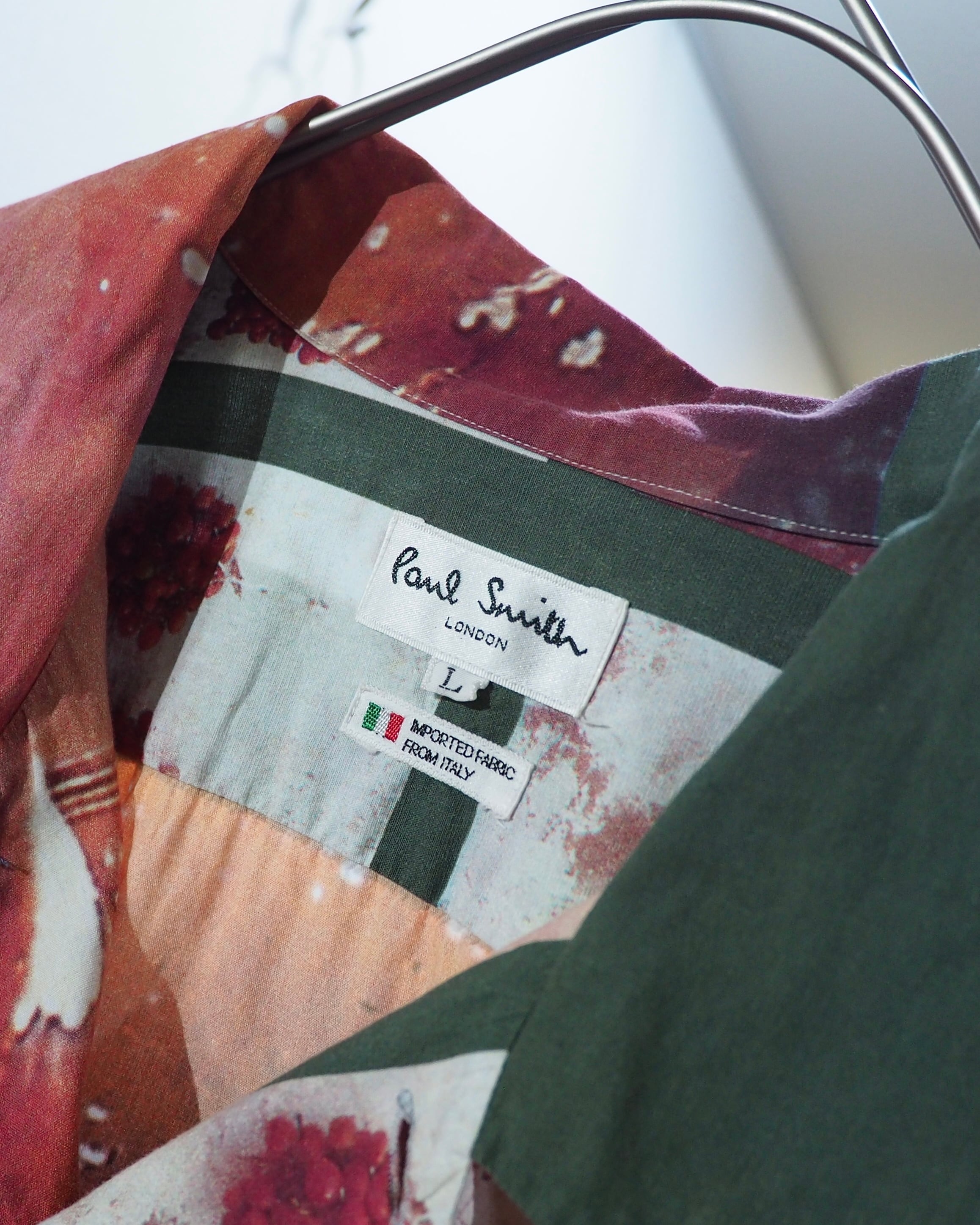 ” Paul Smith London ” Photo printed Collage SS Open collar Shirt