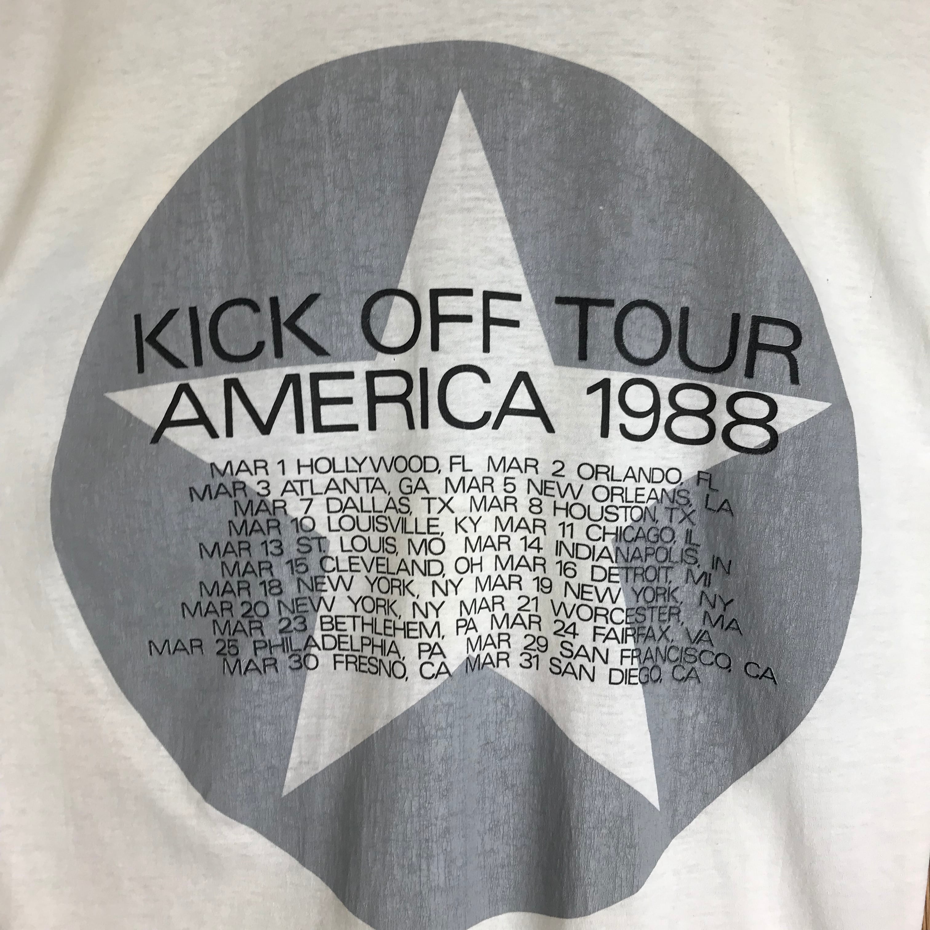 ☆80s VINTAGE INXS インエクセス【KICK OFF 】ツアーT ロックT バンド