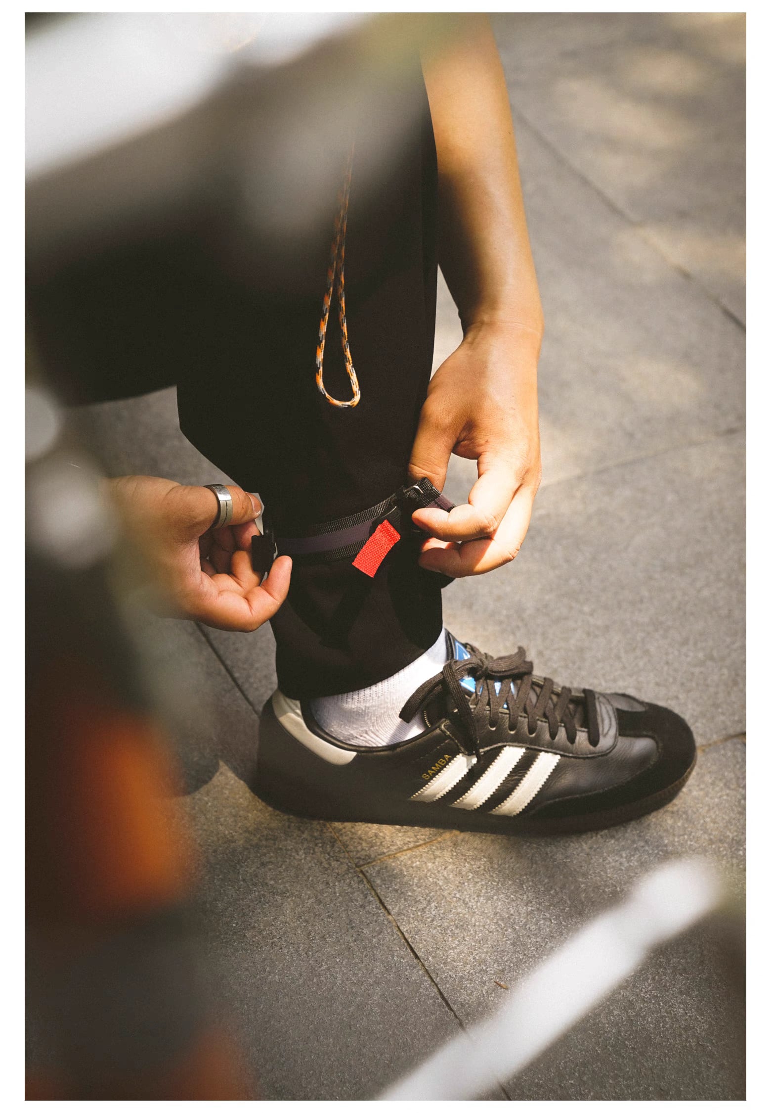 Element FIDLOCK® リフレクターアンクルバンド ワイドパンツ 自転車