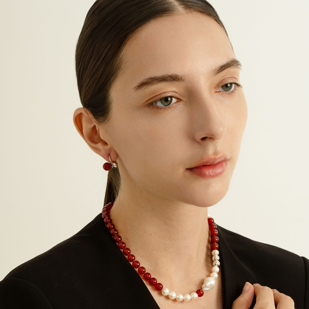Pierced earring SMA30 ピアス　カーネリアンピアス