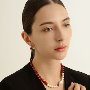 Pierced earring SMA30 ピアス　カーネリアンピアス