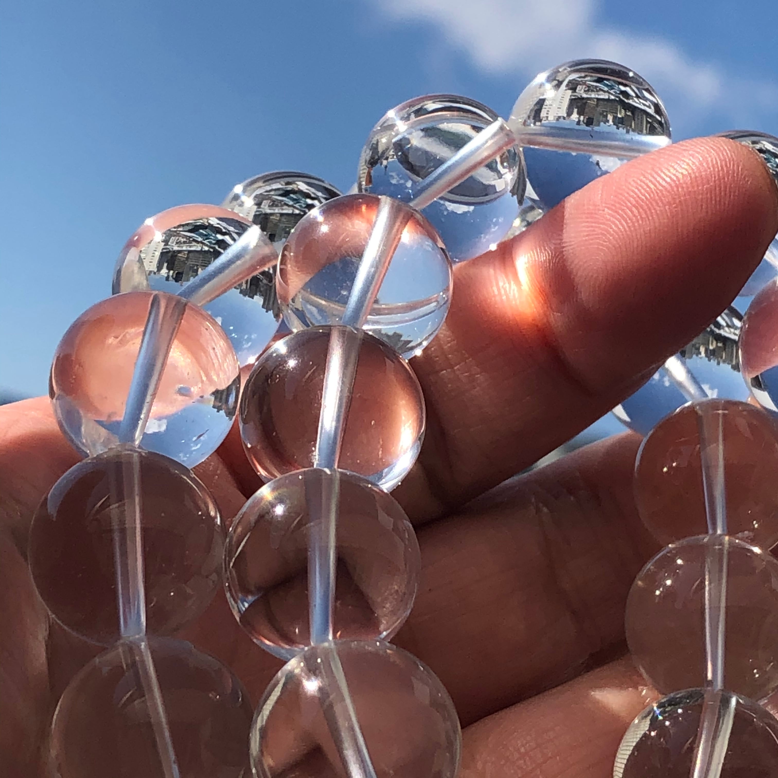 天然石ターコイズ 14mm玉のブレスレット-01 天然石ターコイズ 14mm玉のブレスレット-01