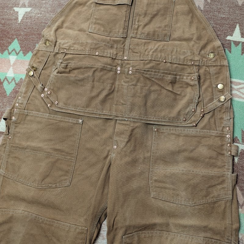 70s CARHARTT Brown Duck Overalls w/Apron Pocket (W46) | Wonder
