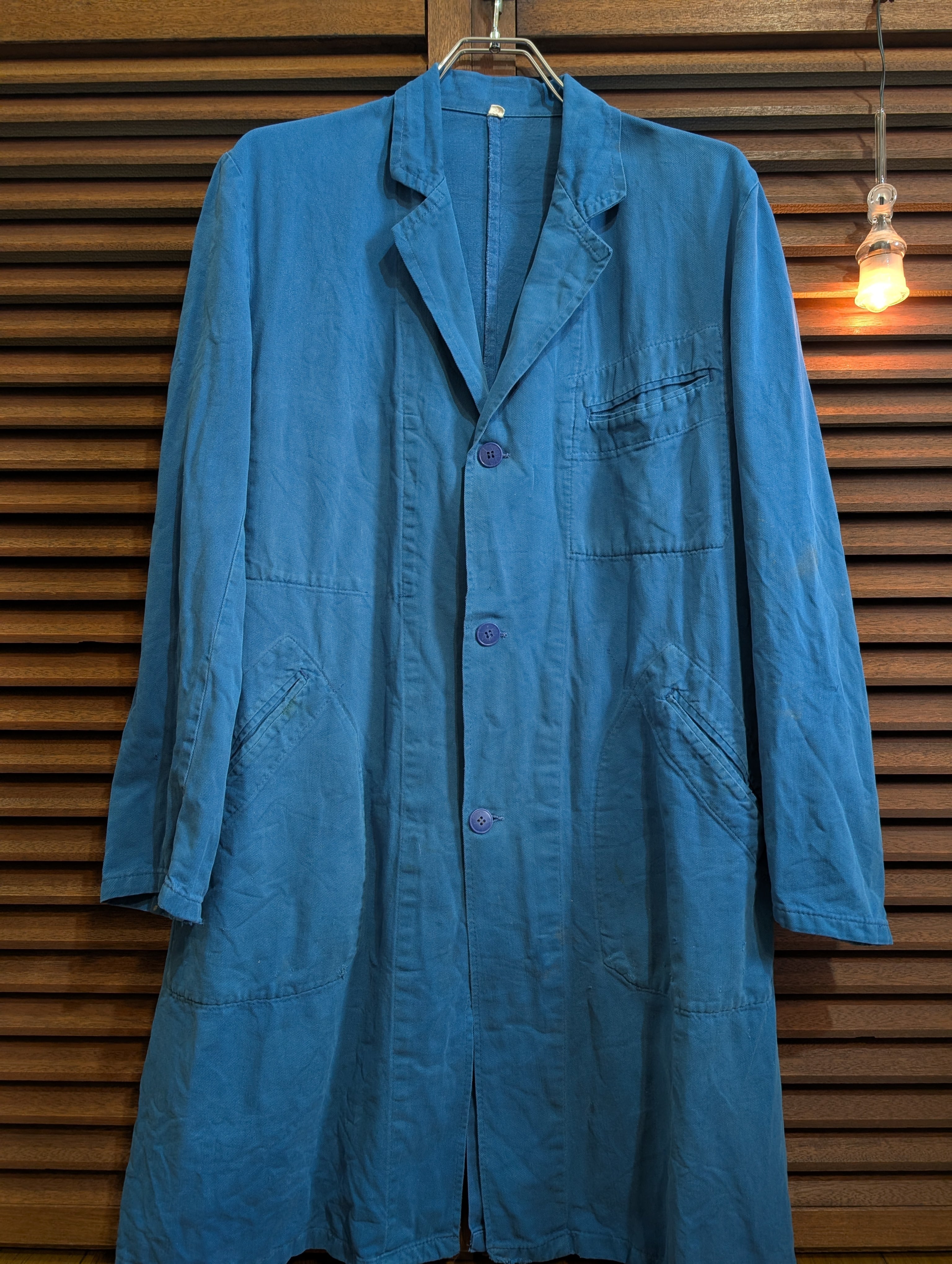60-70s France AU MOLINEL Shop Coat