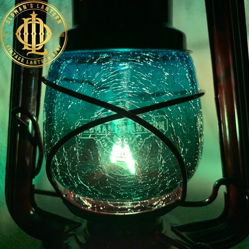 【限定】クラックグラス ブルー/エメグリ ハーフ Feuerhand ホヤ 限定】クラックグラス ブルー/エメグリ ハーフ Feuerhand ホヤ