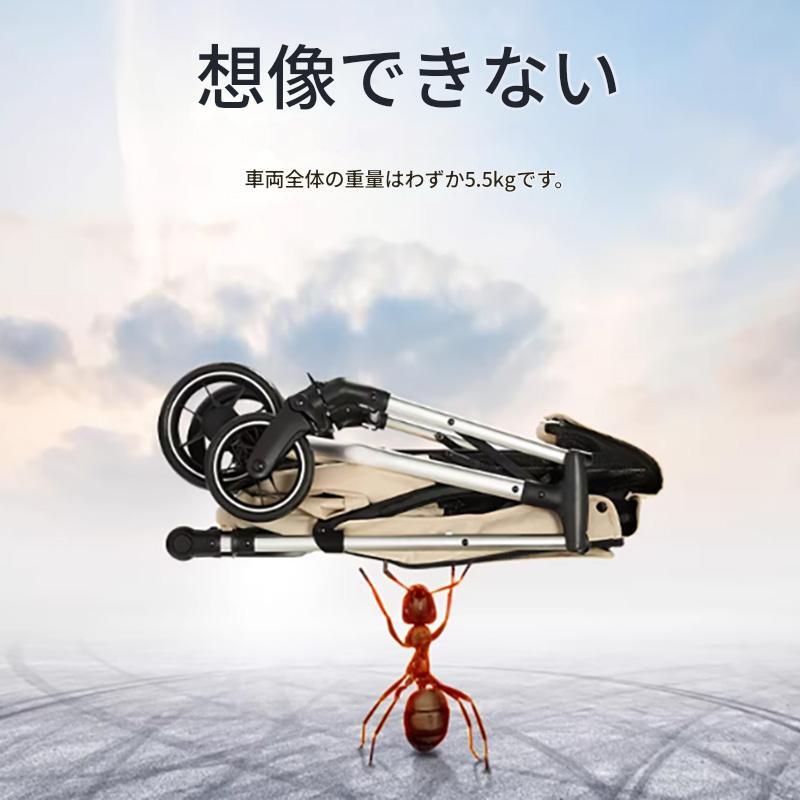 軽量で折りたたみ可能なペット用ベビーカー。犬、猫、小型犬から中型犬