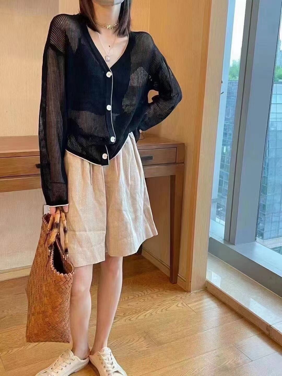 シアーニットカーディガン　AJ111-253