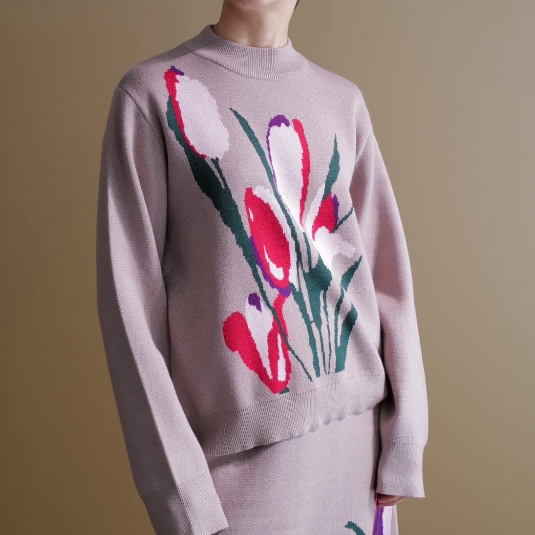 ★デザインニット(グレー)