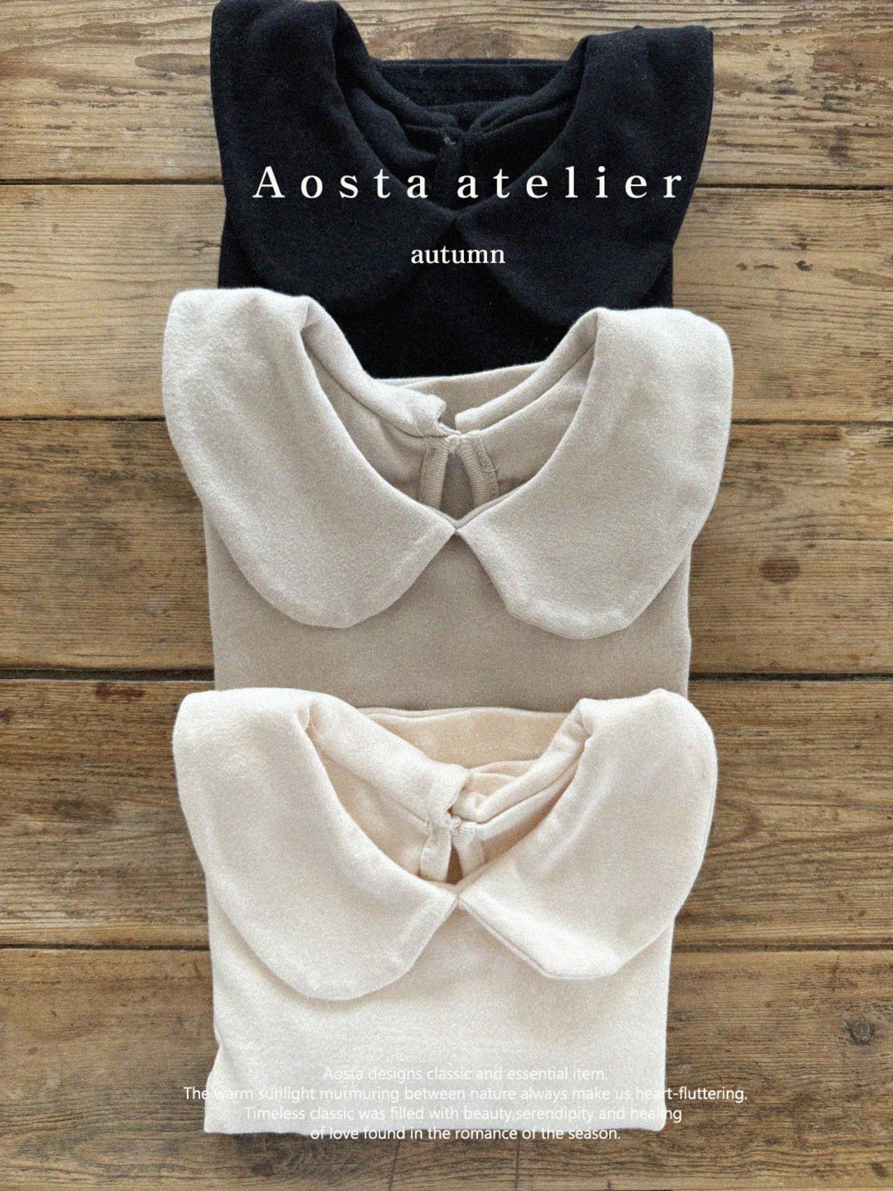 【 即納 】round collor tee / Aosta