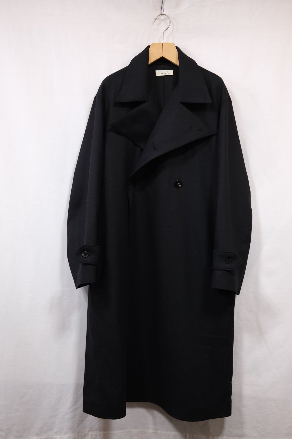 semoh” Italian Wool Old Coat Black” | Lapel online store semoh” Italian Wool Old Coat Black” | Lapel online store
