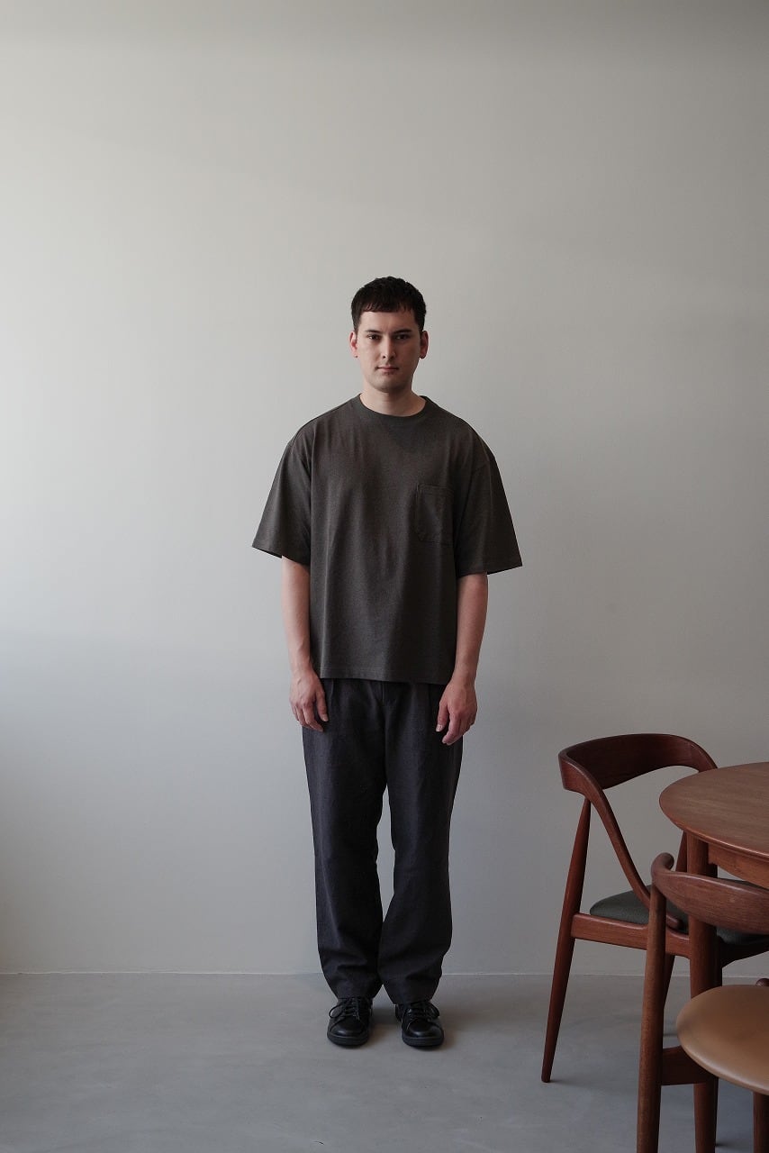 Linen Cotton Herringbone Trousers