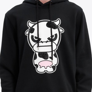 SALE 送料無料【HIPANDA ハイパンダ】メンズ フーディー スウェット MEN'S Year of the Ox PRINT HOODIE SWEAT SHIRT / WHITE・BLACK