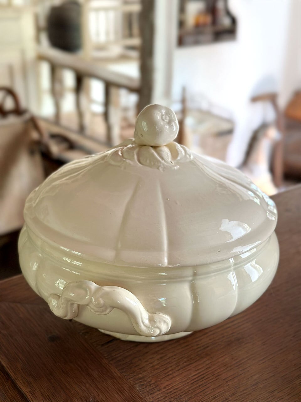 スーピエール 白 アイボリー Digoin Sarreguemines | Brocante スーピエール 白 アイボリー Digoin Sarreguemines | Brocante