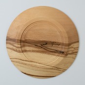 銘木のパン皿｜水面を模した木目｜樺の木