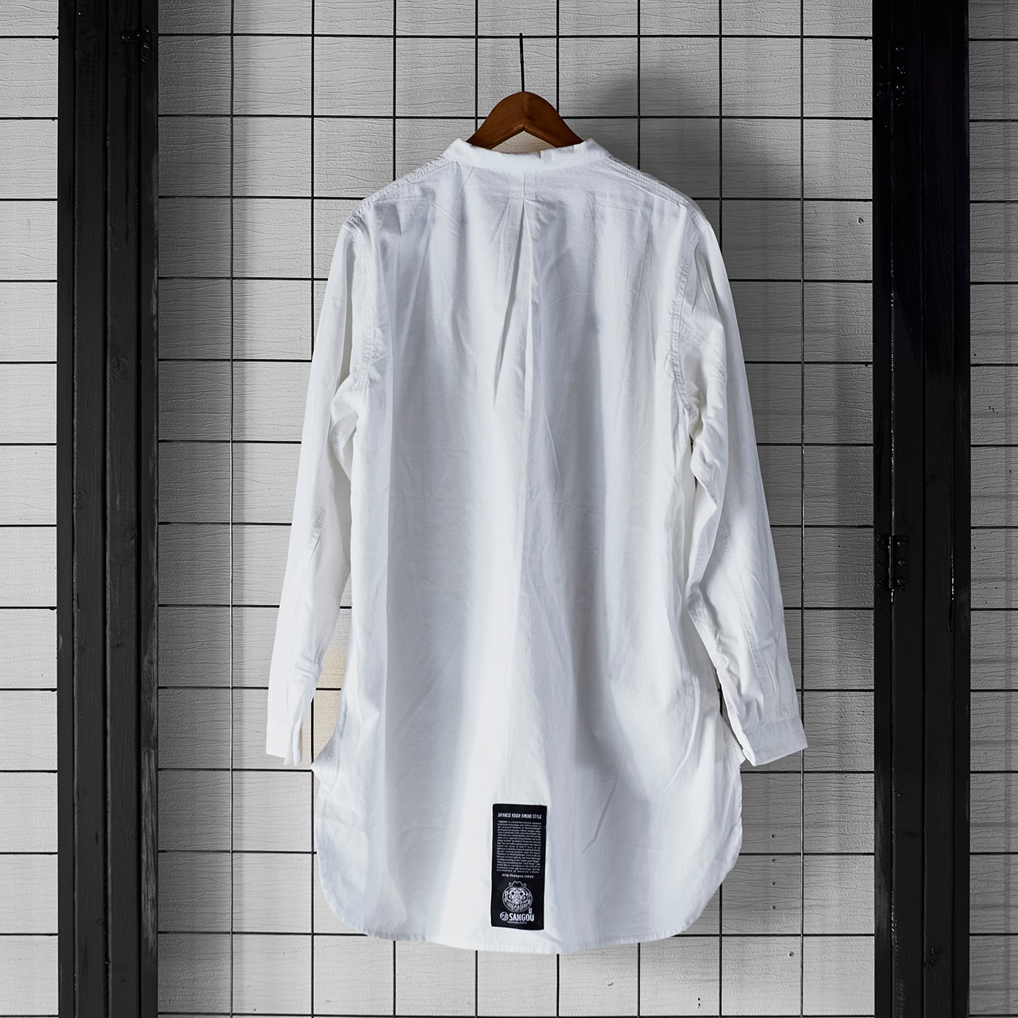 Grandpa shirt white / グランパシャツ ホワイト【SANGOU】 | SANGOU