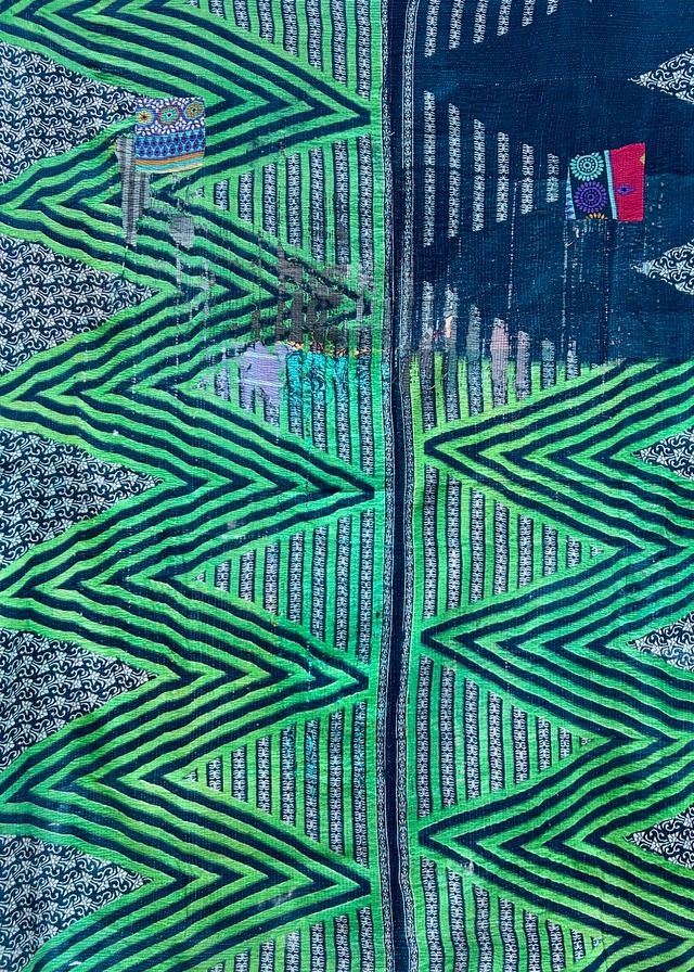 VINTAGE KANTHA QUILT_012
