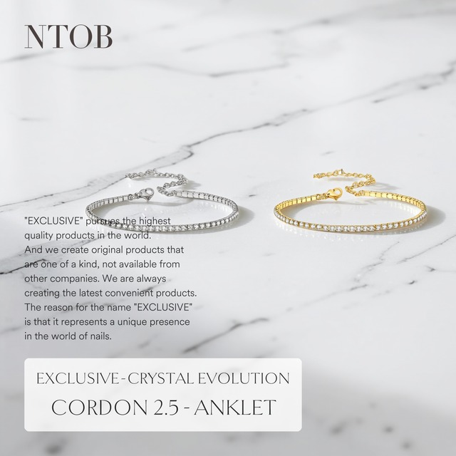 EXCLUSIVE◾️CRYSTAL EVOLUTION・CORDON 2.5 - ANKLET 2colors◾️