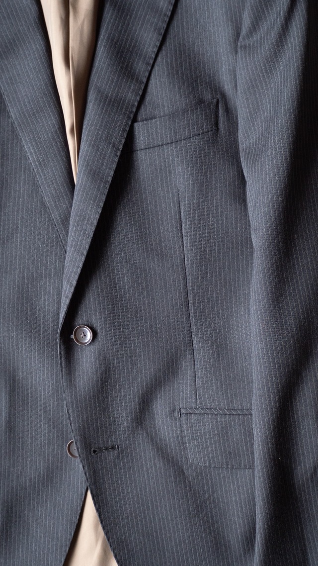 "Mr. JUNKO" 1990s Stripe tailored jacket