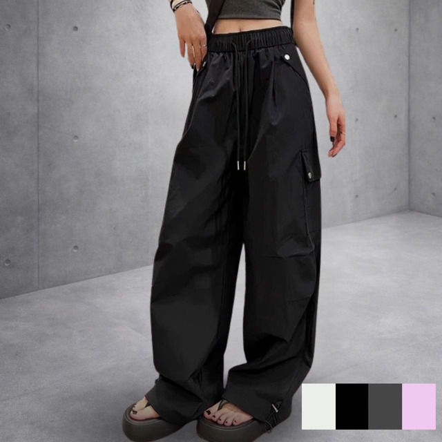 ドローストリングカーゴワイドパンツ【3col】　0570