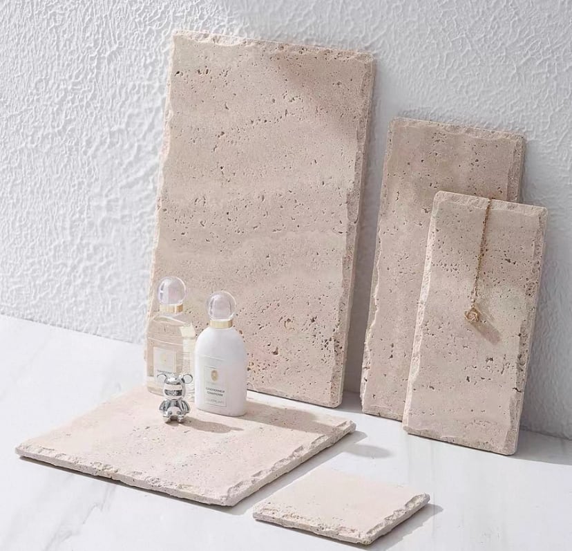 【6set】6size stone display plate6サイズのストーン ディスプレイプレートセット