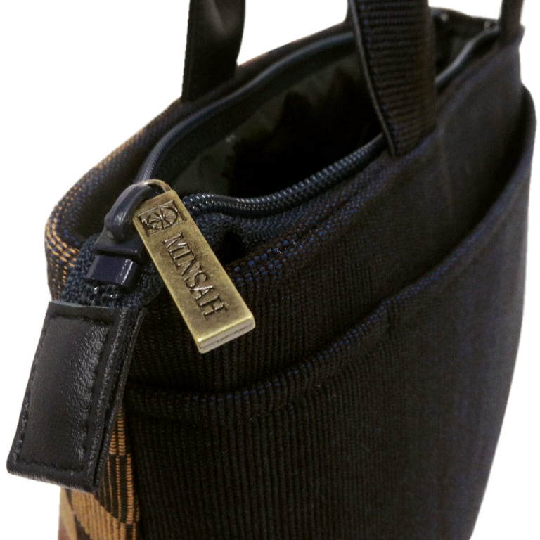 藍ヒチガーラ タウンバッグ [MINSAH] ハンドバッグ　ミンサー 藍ヒチガーラ タウンバッグ [MINSAH]【送料無料】 | あざみ屋 公式