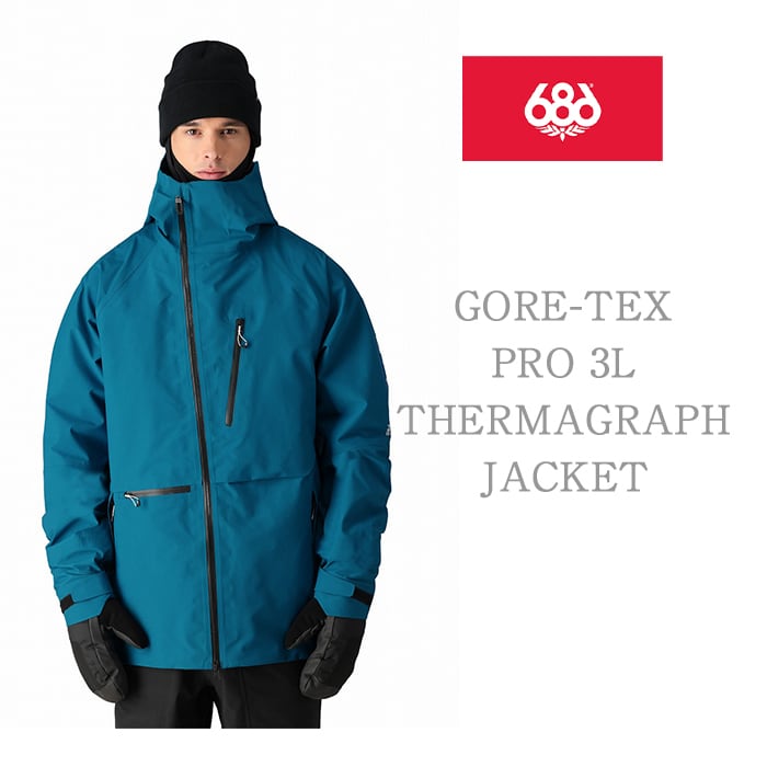 686 six eight six 24/25 Collection『 GORE-TEX PRO 3L THERMAGRAPH  