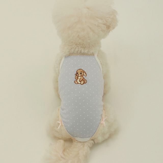 【予約】[thesallyslaw] Bunny romper (Sora dot)