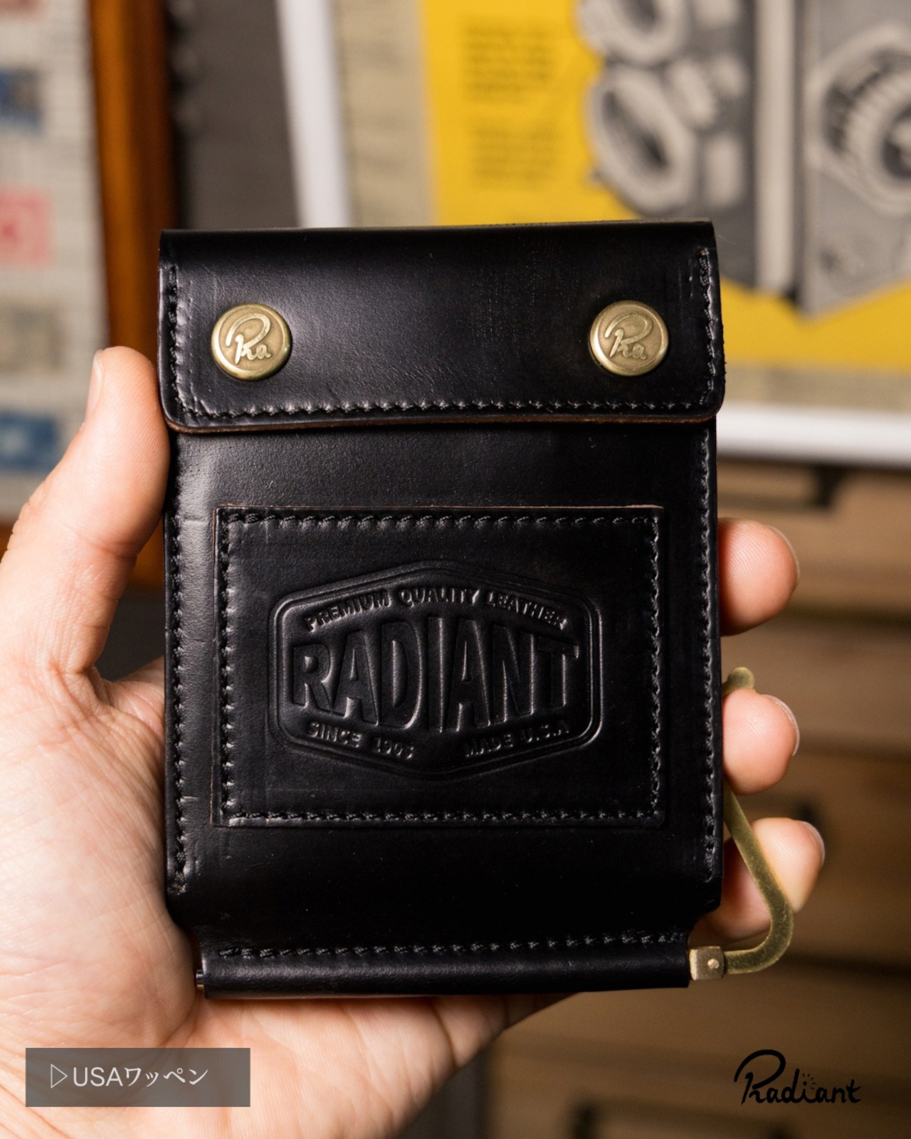 money clip / RW-09  クロムエクセル  All-BLACK  【数量限定】