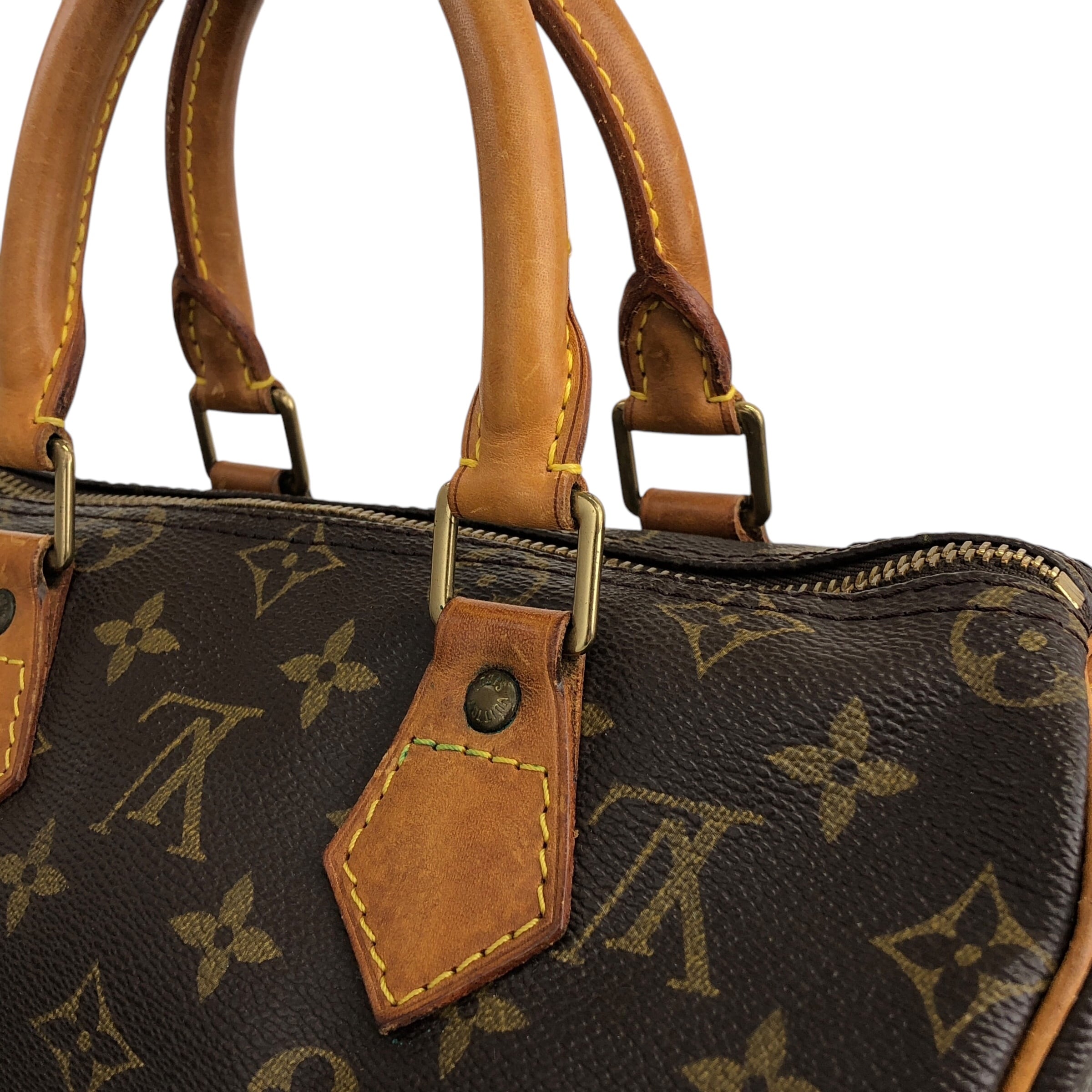 LOUIS VUITTON ルイヴィトン モノグラム ハンドバッグ ブラウン PVC