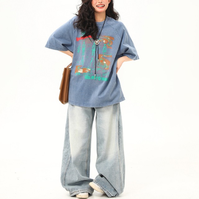 neo art wash short-sleeve tee　ネオアートウォッシュ半袖ティー　J1965
