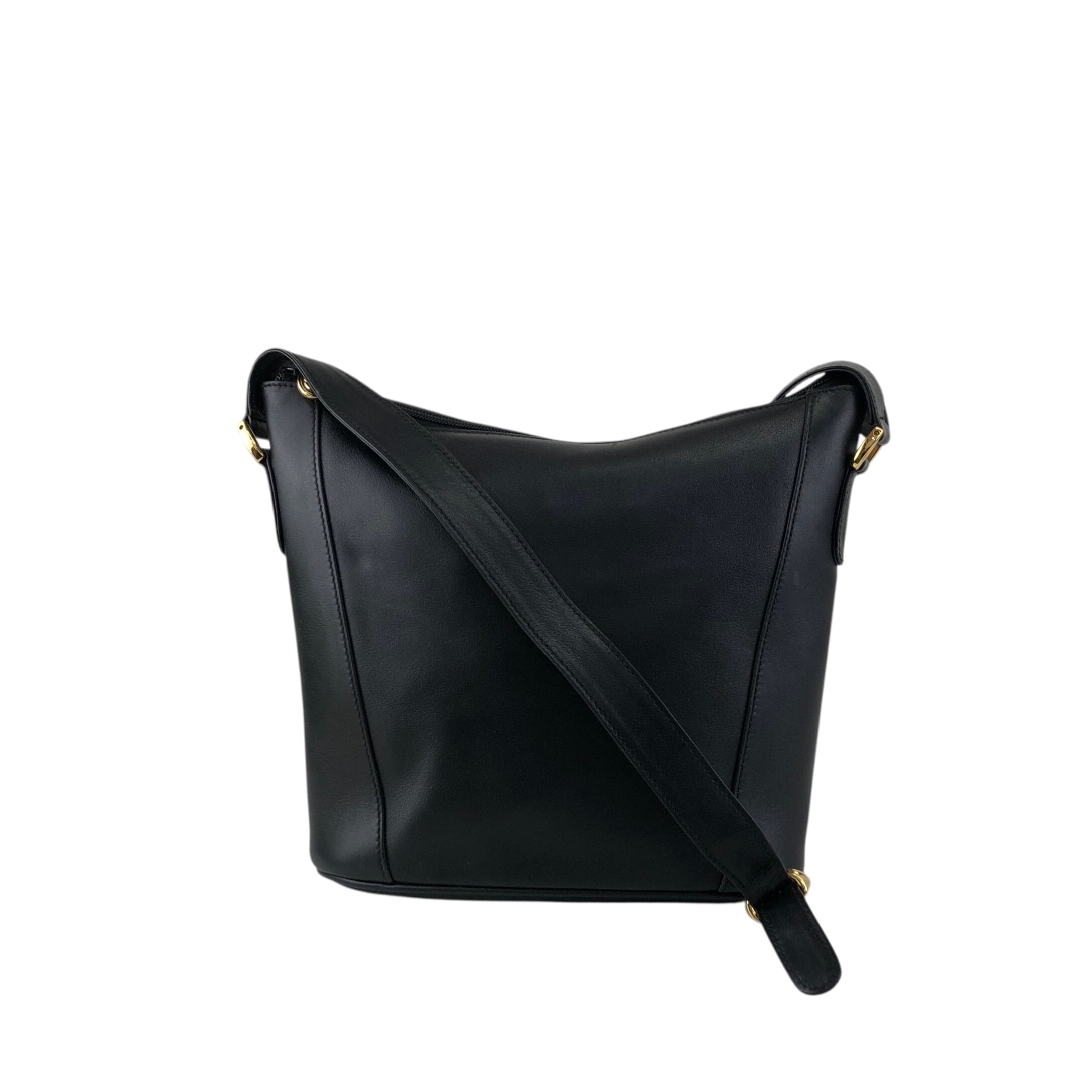 GUCCI グッチ ショルダーバッグ ブラック レザー vintage ヴィンテージ