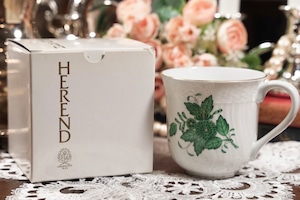 【Herend】ヘレンド Chinese Bouquet Apponyi Green アポニーグリーン マグカップ