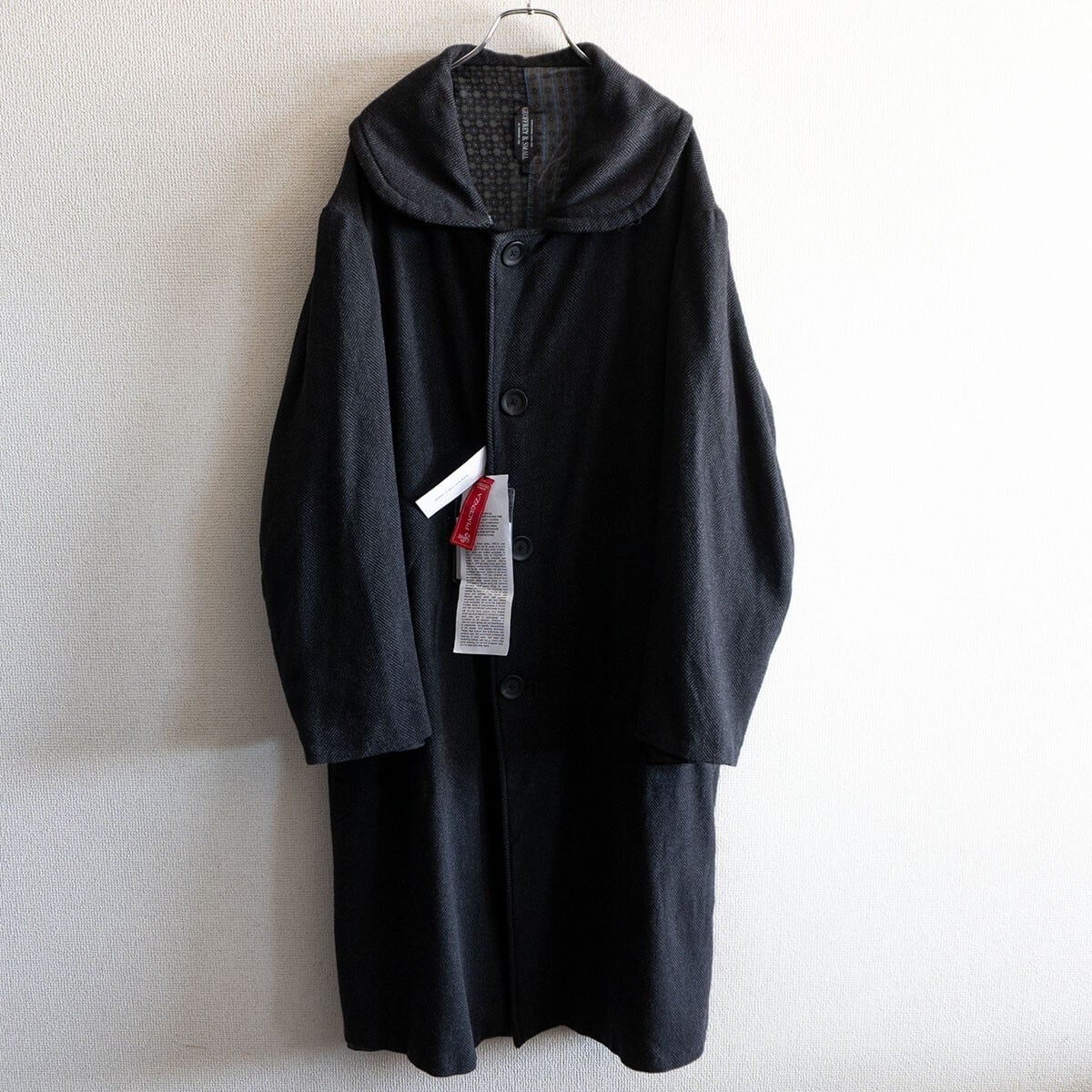GEOFFREY B. SMALL ストライプ ノーカラーベスト