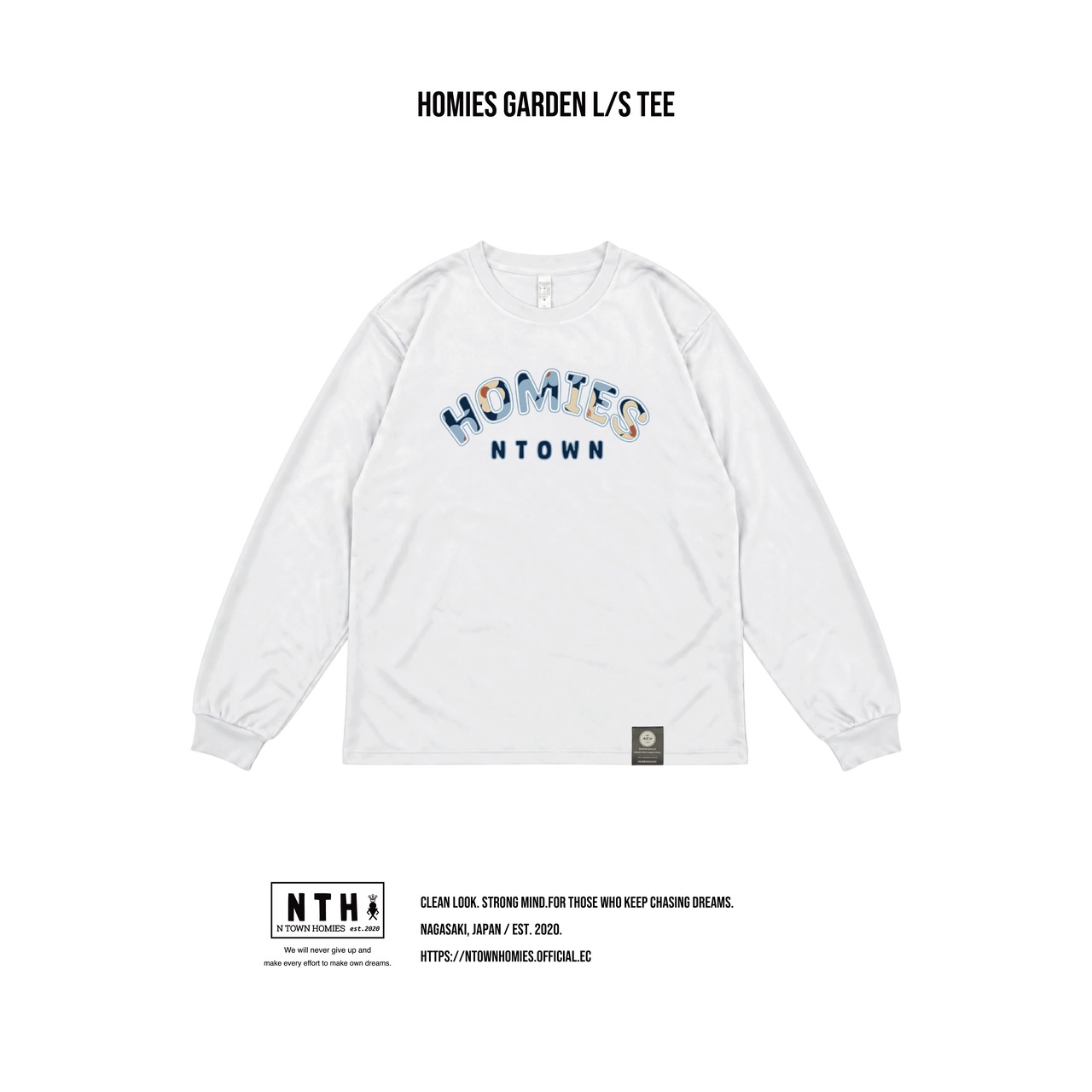 HOMIES GARDEN L/S TEE color White - 1