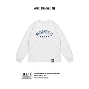 HOMIES GARDEN L/S TEE color White