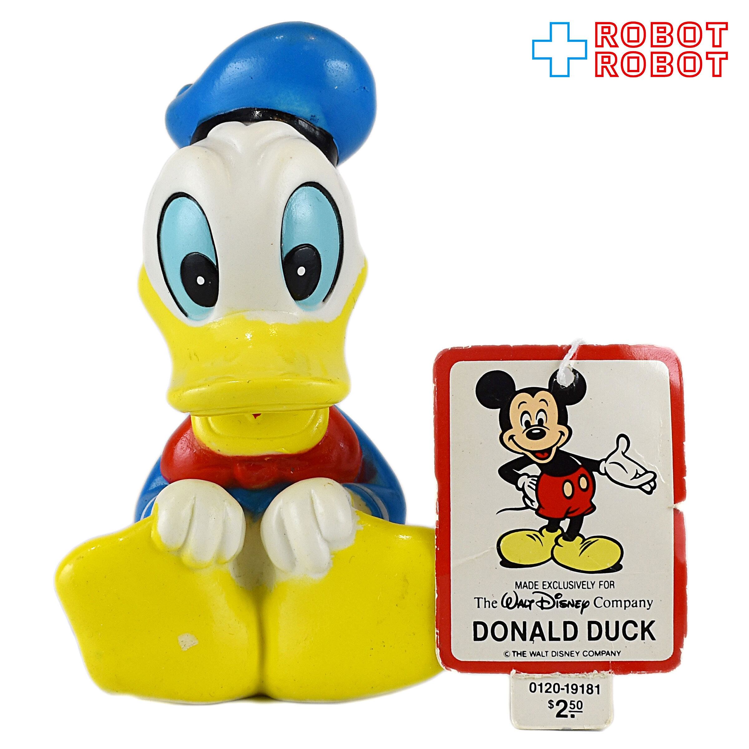 ディズニー ドナルドダック おすわり スクイーク ソフビ ラバードール