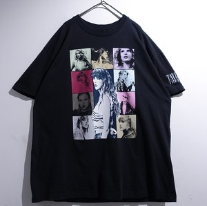 "Taylor Swift" Black Tour Print Design T-Shirt