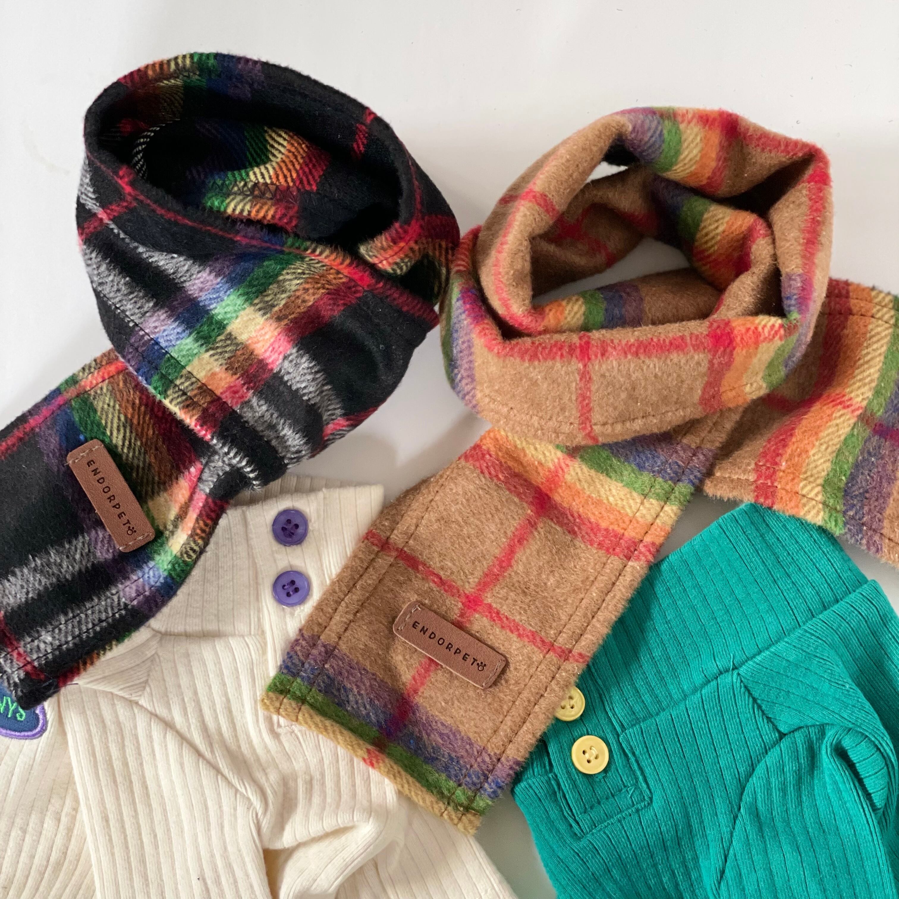 即納 チェックマフラー 犬服 マフラー ペットマフラー Piccolino ピッコリーノ