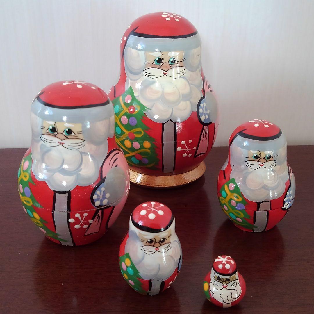 マトリョーシカ サンタクロース 北欧 木彫り 【公式通販】