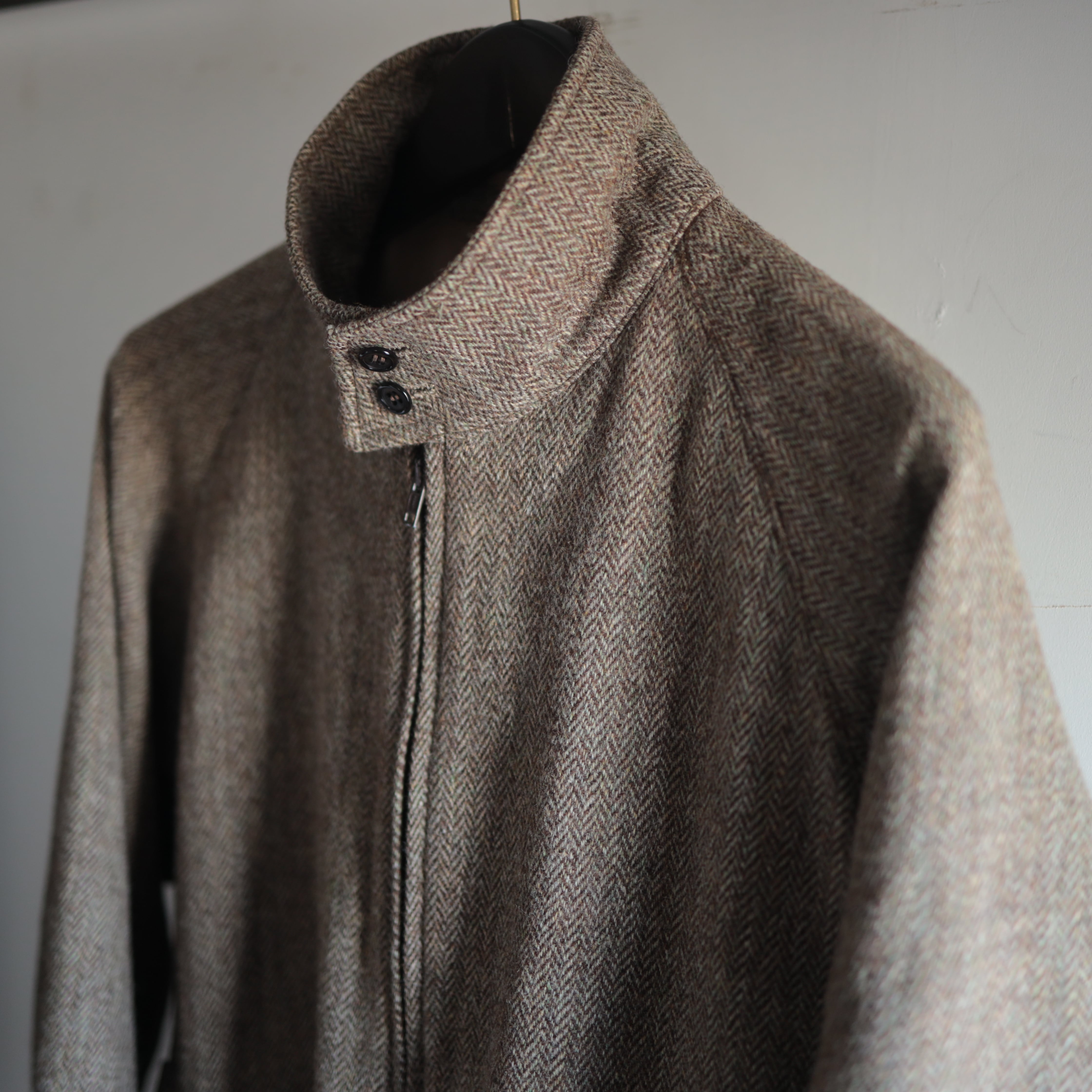 1980s Vintage Aquascutum Wool Harrington Jacket 【一枚袖】